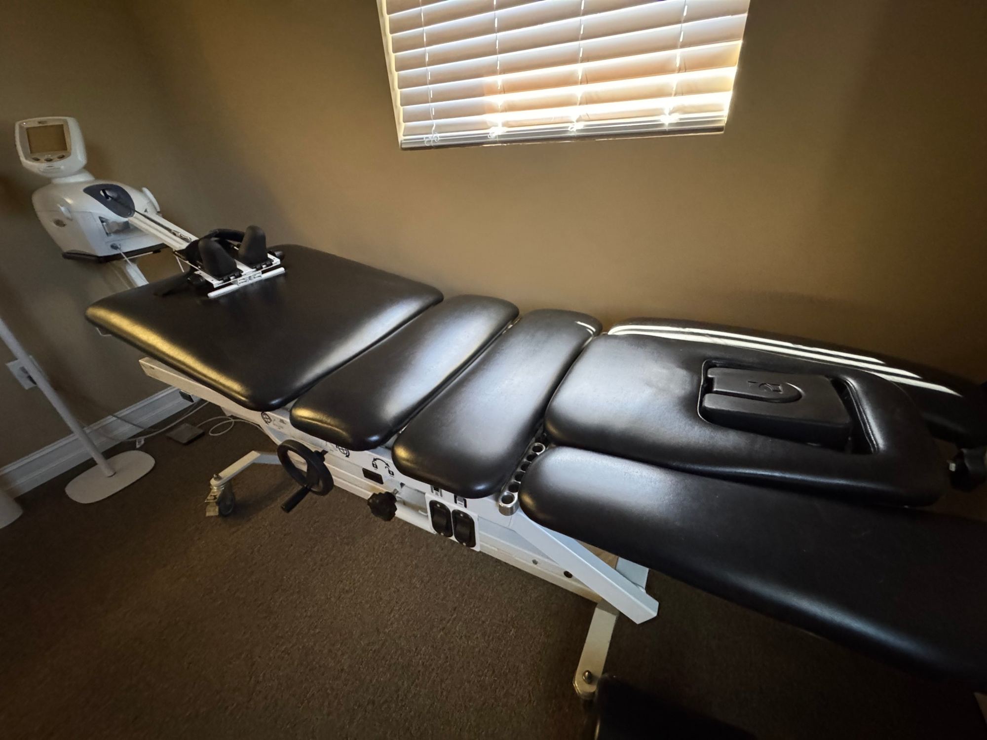 Spinal decompression table in the Longwood office